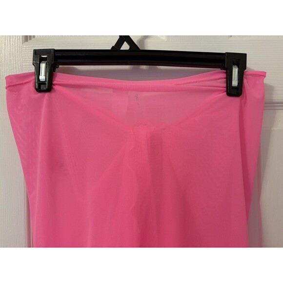 Decree Summer Daze Swim Adjustable Skirt Tie Wrap Full Coverage Electric Pink LG - Picture 13 of 15